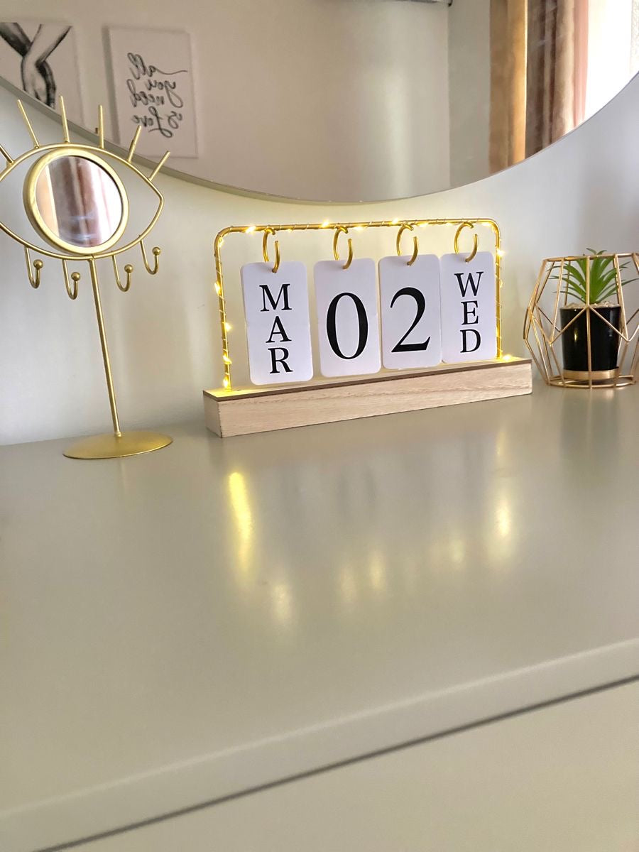 Calendario De Escritorio Con Luces LED + ENVIO GRATIS